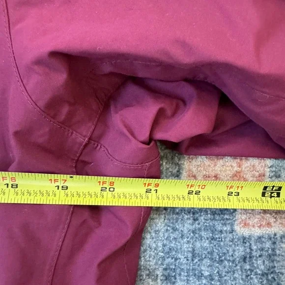 The North Face Decagon Jacket Medium Purple Burgundy Waterproof Warm Rain Snow - Picture 3 of 5